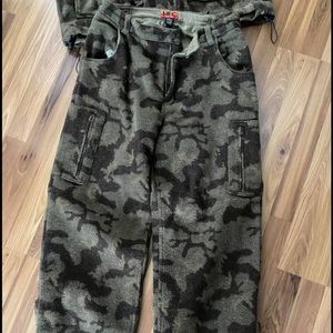 Men wool hunting suit